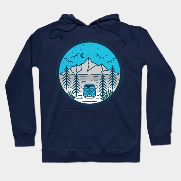 Mountains Nigh Hoodie by Polahcrea